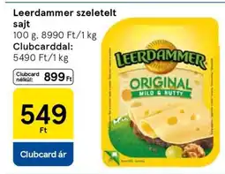 Tesco Leerdammer szeletelt sajt ajánlat