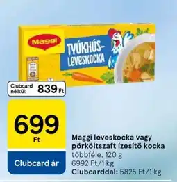 Tesco Maggi leveskocka vagy pörköltzaft-ízesítő kocka ajánlat