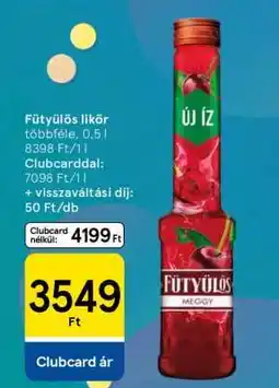 Tesco Fütyülős likőr ajánlat