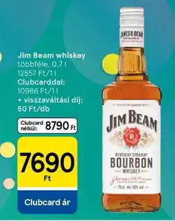 Tesco JIM BEAM WHISKEY ajánlat