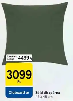 Tesco Zöld díszpárna ajánlat