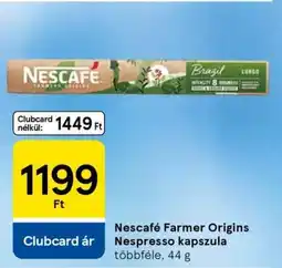 Tesco Nescafé Farmer Origins Nespresso kapszula ajánlat