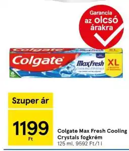 Tesco Colgate Max Fresh Cooling Crystals fogkrém ajánlat