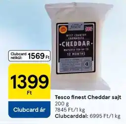 Tesco Tesco finest Cheddar sajt ajánlat