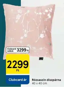 Tesco Rózsaszín díszpárna ajánlat