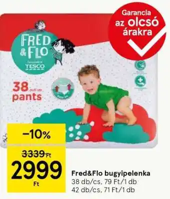 Tesco Fred&Flo bugyipelenka ajánlat