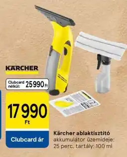 Tesco Kärcher ablaktsiztító ajánlat