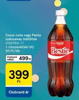 Tesco Coca-Cola vagy Fanta szénsavas üdítőital ajánlat