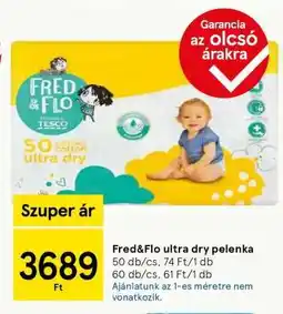 Tesco Fred&Flo ultra dry pelenka ajánlat