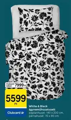 Tesco White & Black ágyneműhuzatszett ajánlat