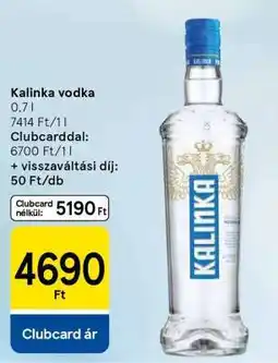 Tesco Kalinka vodka ajánlat