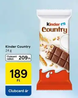 Tesco Kinder Country ajánlat