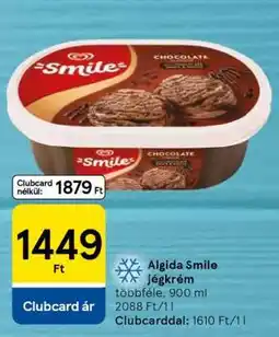 Tesco Algida Smile jégkrém ajánlat