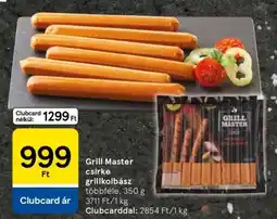 Tesco Grill Master csirke-grillkolbász ajánlat