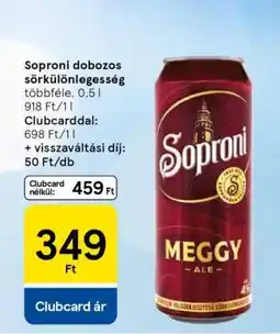 Tesco Soproni Meggy Ale ajánlat