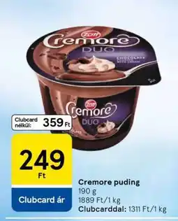 Tesco Cremore puding ajánlat