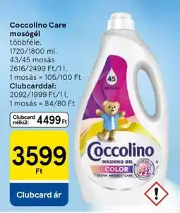 Tesco COCCOLINO CARE Mosógél ajánlat
