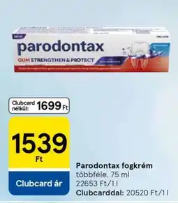Tesco PARODONTAX Fogkrém ajánlat