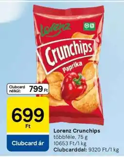 Tesco Lorenz Crunchips ajánlat