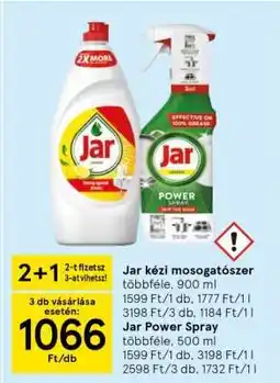 Tesco Jar kézi mosogatószer és Jar Power Spray ajánlat