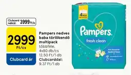 Tesco Pampers nedves baba törlőkendő multipack ajánlat