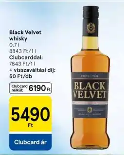 Tesco Black Velvet whisky ajánlat