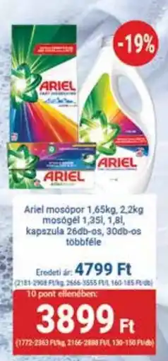 PRIVÁT Ariel mosópor, mosógél, kapszula ajánlat