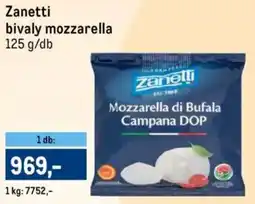 Metro Zanetti bivaly mozzarella ajánlat