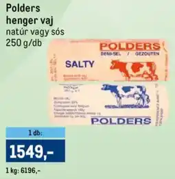 Metro Polders henger vaj natúr, sós ajánlat