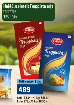 Metro Hajdú szeletelt Trappista sajt ajánlat