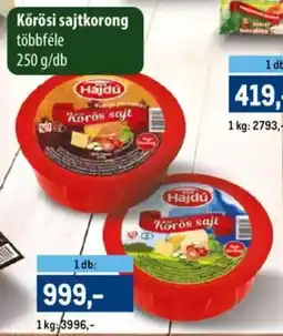 Metro Kőrösi sajtkorong ajánlat