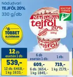Metro Nádudvari tejföl 20% ajánlat