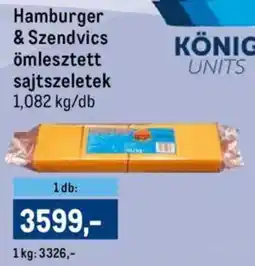 Metro Hamburger & Szendvics ömlesztett sajtszeletek ajánlat