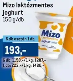 Metro Mizo laktózmentes joghurt ajánlat