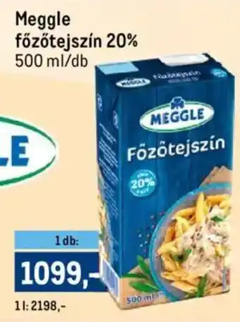 Metro Meggle főzőtejszín 20% ajánlat
