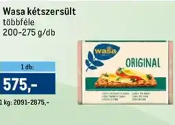 Metro Wasa kétszersült ajánlat