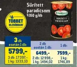 Metro Sűrített paradicsom ajánlat