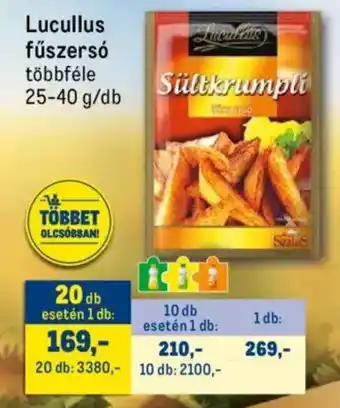 Metro Lucullus fűszersó ajánlat