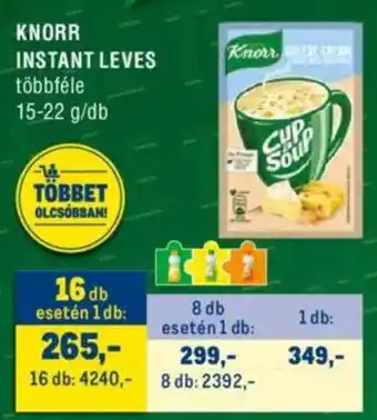 Metro Knorr instant leves ajánlat
