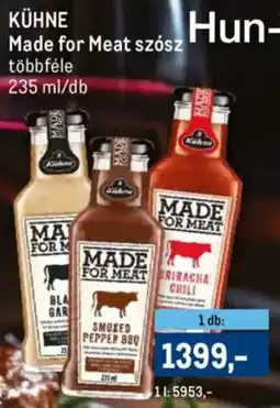 Metro KÜHNE Made for Meat szósz ajánlat