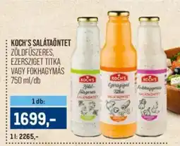 Metro Koch's salátaöntet ajánlat