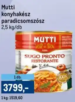 Metro Mutti konyhakész paradicsomszósz ajánlat