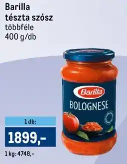 Metro Barilla tészta szósz ajánlat