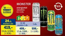 Metro Monster energiaital ajánlat