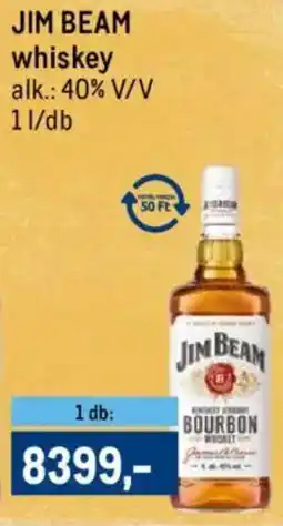 Metro Jim Beam whiskey ajánlat