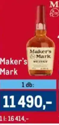 Metro Maker's Mark whiskey ajánlat