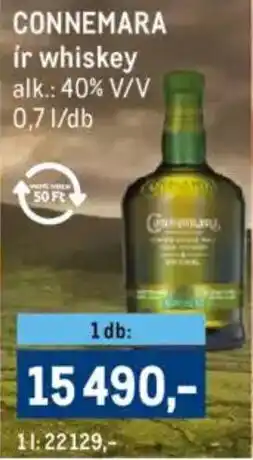 Metro Connemara ír whiskey ajánlat