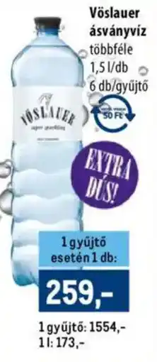 Metro Vöslauer ásványvíz ajánlat