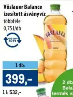 Metro Vöslauer Balance ízesített ásványvíz ajánlat
