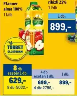 Metro Pfanner alma 100% ajánlat